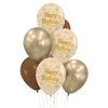 BOUQUET GLOBOS R-12 HAPPY BIRTHDAY ECLIPSE
