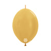 GLOBO LATEX LINK-O-LOON® METAL DORADO