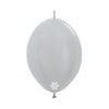 GLOBO LATEX LINK-O-LOON® SATIN PLATA