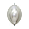GLOBO LATEX LINK-O-LOON® REFLEX PLATA