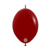 GLOBO LATEX LINK-O-LOON® FASHION ROJO IMPERIAL