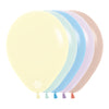 GLOBO LATEX REDONDO PASTEL MATE SURTIDO II