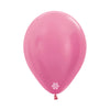 GLOBO LATEX REDONDO SATIN FUCSIA