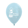 SATIN BLUE MY FIRST COMMUNION INFINITY® ROUND LATEX BALLOONS