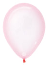 GLOBO LATEX REDONDO CRISTAL PASTEL ROSADO