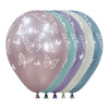 GLOBO LATEX REDONDO INFINITY® MARIPOSAS ENCANTADAS SILK SURTIDO