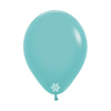 FASHION AQUAMARINE LATEX ROUND BALLOONS