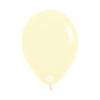 PASTEL MATE YELLOW LATEX ROUND BALLOONS