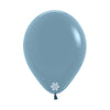 PASTEL DUSK BLUE LATEX ROUND BALLOONS