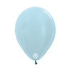 GLOBO LATEX REDONDO SATIN AZUL