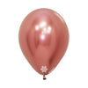 REFLEX ROSE GOLD LATEX ROUND BALLOONS