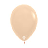 GLOBO LATEX REDONDO PASTEL MATE DURAZNO MALIBU