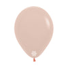PASTEL MATE MELON LATEX ROUND BALLOONS