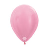 GLOBO LATEX REDONDO SATIN ROSADO