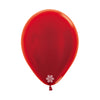 GLOBO LATEX REDONDO METAL ROJO