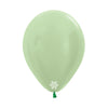 GLOBO LATEX REDONDO SATIN VERDE