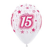 SATIN PEARL MY 15 YEARS INFINITY® ROUND LATEX BALLOONS