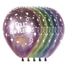 CRISTAL PASTEL AND REFLEX ASSORTED DIAMONDS FELIZ CUMPLEAÑOS INFINITY® ROUND LATEX BALLOONS