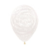 FASHION TRANSPARENT WINTER GRAFFITI INFINITY® ROUND LATEX BALLOONS