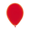 CRISTAL RED LATEX ROUND BALLOONS
