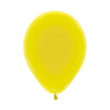 CRISTAL YELLOW LATEX ROUND BALLOONS