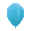 GLOBO LATEX REDONDO SATIN AZUL CARIBE