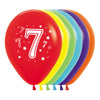 GLOBO LATEX REDONDO 2 CARAS NUMERO 7 FASHION SURTIDO