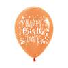 NEON ASSORTED SPLASH HAPPY BIRTHDAY NEON 2 CARAS ROUND LATEX BALLOONS