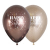 REFLEX ASSORTED SPARKS HAPPY BIRTHDAY 2-SIDED PRINT ROUND LATEX BALLOONS