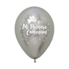 REFLEX SILVER DOVES MY FIRST COMMUNION 2-SIDED PRINT ROUND LATEX BALLOONS