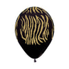 GLOBO LATEX REDONDO INFINITY® CEBRA FASHION NEGRO