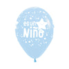PASTEL MATTE BLUE IT'S A BOY STAR INFINITY® ROUND LATEX BALLOONS