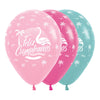 GLOBO LATEX REDONDO INFINITY® FELIZ CUMPLEAÑOS FLAMINGO FASHION SURTIDO