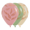 FASHION ASSORTED FEATHERS INFINITY® ROUND LATEX BALLOONS