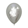 REFLEX ASSORTED SILVER LITTLE MERMAID ROUND LATEX BALLOONS