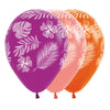 FASHION ASSORTED TROPICAL PARADISE INFINITY® ROUND LATEX BALLOONS