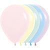 PASTEL MATE ASSORTED LATEX ROUND BALLOONS
