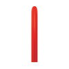 GLOBO LATEX TUBITO CRISTAL ROJO
