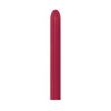 GLOBO LATEX TUBITO METAL VINOTINTO